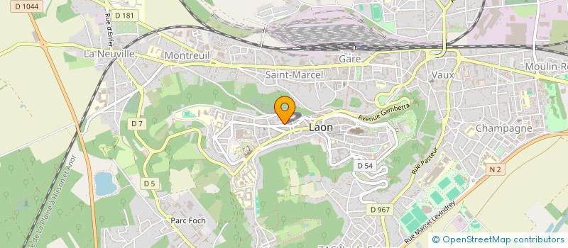localisation de l'entreprise AISNE-INFOS à LAON