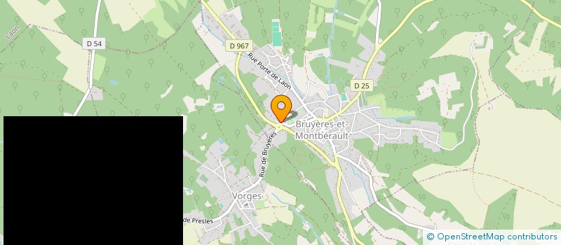 localisation de l'entreprise AISNE ISO à BRUYERES-ET-MONTBERAULT
