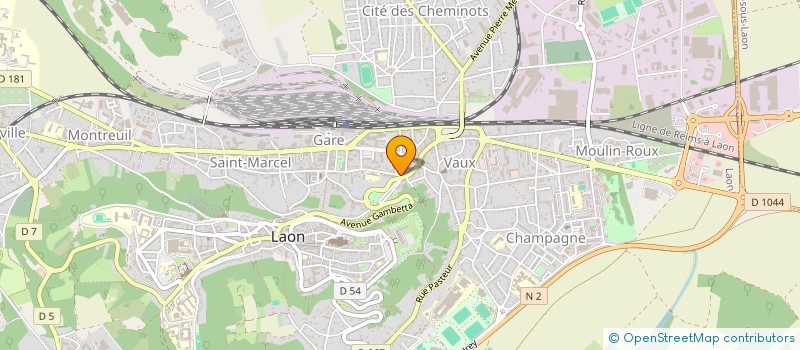 localisation de l'entreprise AISNE MENUISERIES DISTRIBUTION SARL à LAON