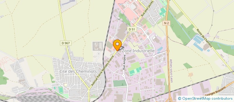 localisation de l'entreprise AISNE MOTOCULTURE à LAON