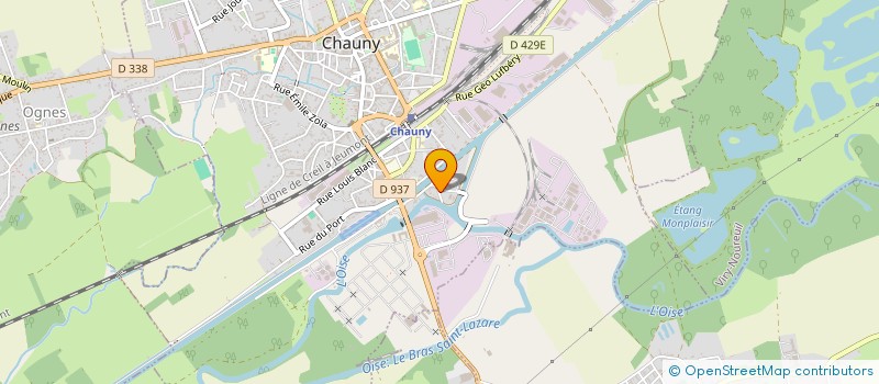 localisation de l'entreprise AISNE PALETTES SERVICES à CHAUNY