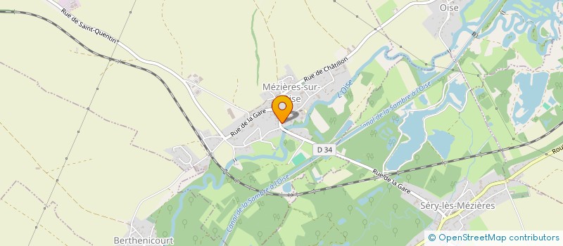 localisation de l'entreprise AISNE SECURITE  MEZIERES-SUR-OISE