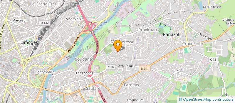 localisation de l'entreprise AISPACE LIMOUSIN à PANAZOL