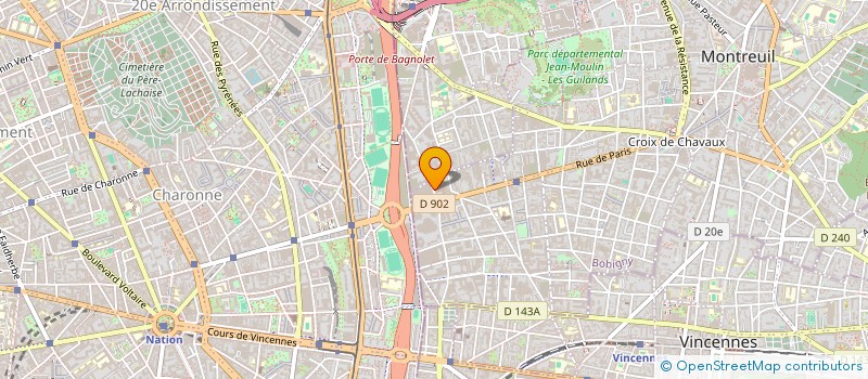 localisation de l'entreprise AISS CORP à MONTREUIL