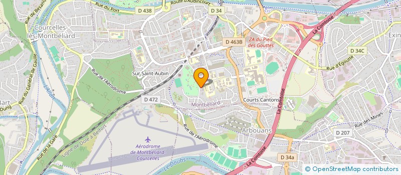 localisation de l'entreprise AISSANI  MONTBELIARD