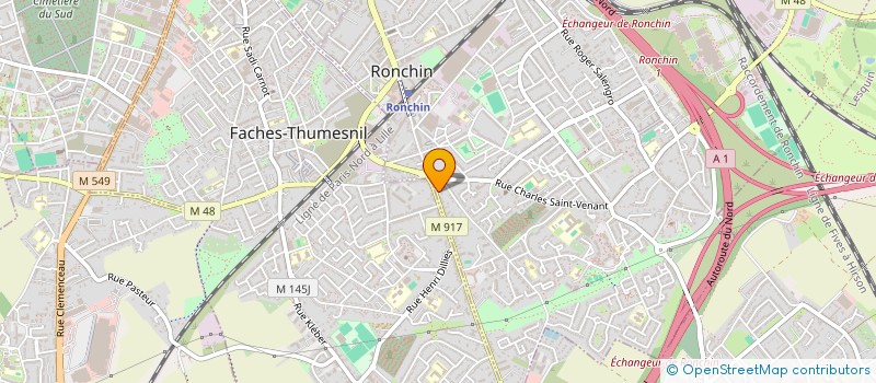 localisation de l'entreprise AISSMA à RONCHIN