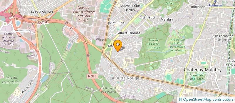localisation de l'entreprise AISTECH à CHATENAY-MALABRY