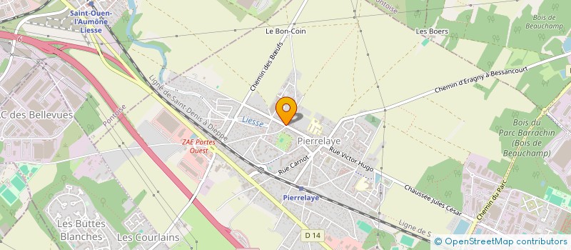 localisation de l'entreprise AIT IMMO  PIERRELAYE