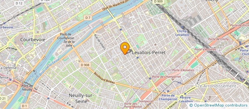 localisation de l'entreprise AIT INVEST à LEVALLOIS-PERRET