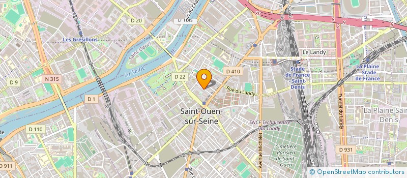 localisation de l'entreprise AIT LEFKI RENOVE à SAINT-OUEN-SUR-SEINE