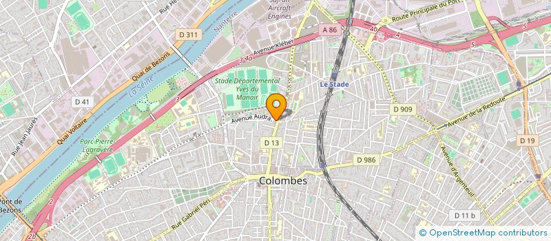 localisation de l'entreprise AIT MANSOUZ M ET MOUQTASSID H à COLOMBES
