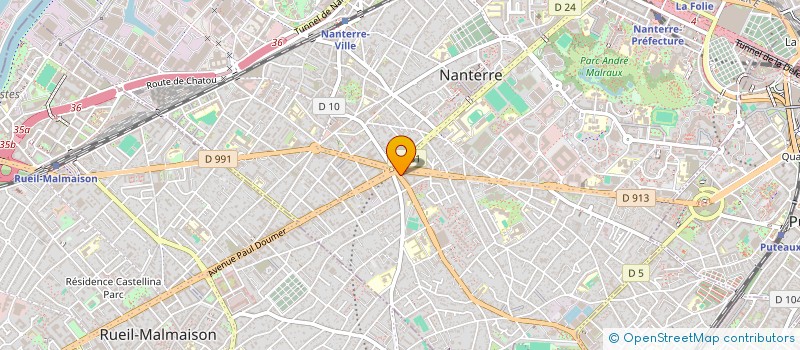 localisation de l'entreprise AIT YOUBE  NANTERRE
