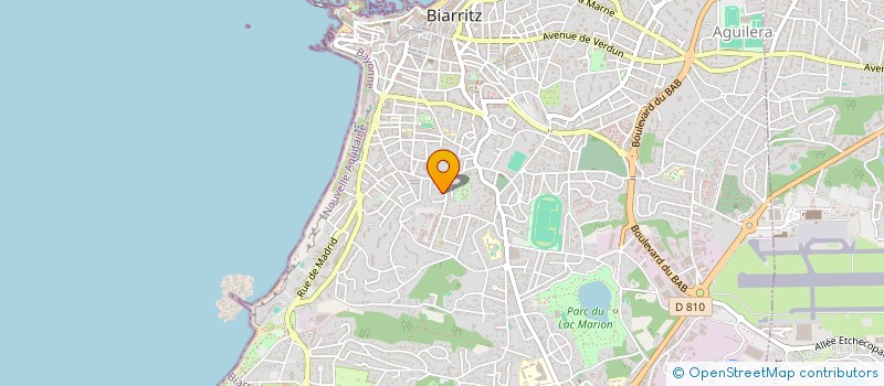 localisation de l'entreprise AITA  BIARRITZ