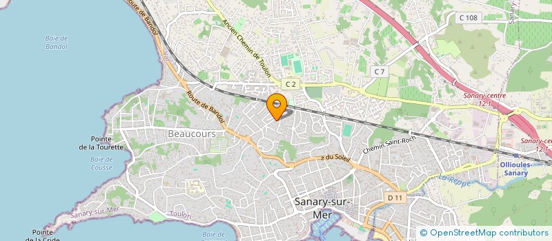 localisation de l'entreprise AITANA à SANARY-SUR-MER