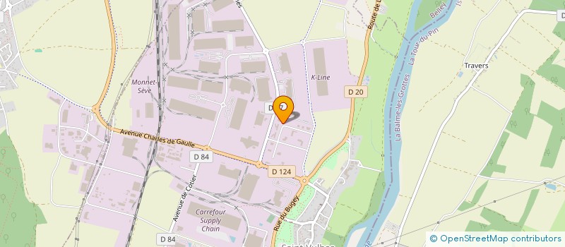 localisation de l'entreprise AITEC-PLUS à SAINT-VULBAS