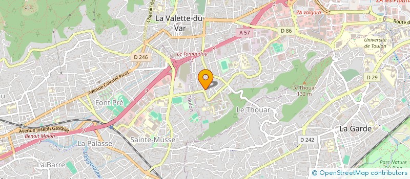 localisation de l'entreprise AITOCOM à LA VALETTE-DU-VAR