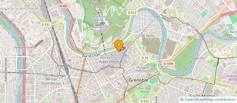 localisation de l'entreprise AIURSTORM à GRENOBLE