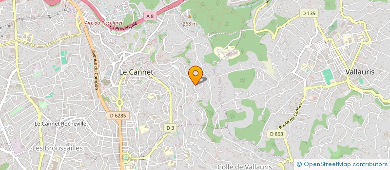 localisation de l'entreprise AIVLYS à LE CANNET
