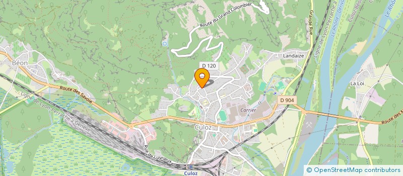 localisation de l'entreprise AIX  CULOZ-BEON