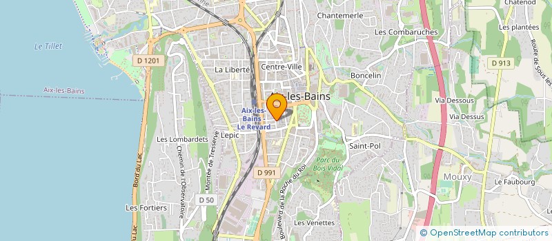 localisation de l'entreprise AIX DEPANNAGE SERVICE CHAUFFAGE à AIX-LES-BAINS