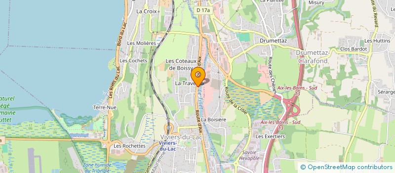 localisation de l'entreprise AIX-ECO PROJET  VIVIERS-DU-LAC