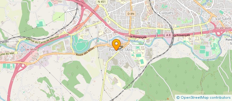 localisation de l'entreprise AIX EN SPORT 13 à AIX-EN-PROVENCE