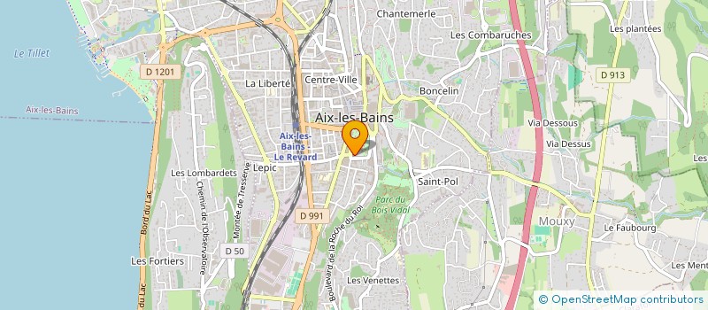 localisation de l'entreprise AIX EVENEMENT-COMITE DES FETES  AIX-LES-BAINS