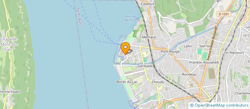 localisation de l'entreprise AIX KINE SPORT à AIX-LES-BAINS