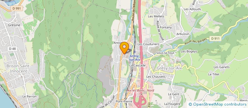 localisation de l'entreprise AIX-LEOPOLD  GRESY-SUR-AIX