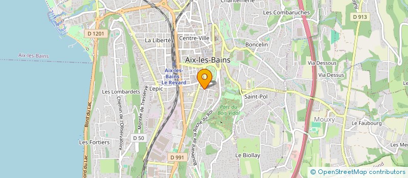localisation de l'entreprise AIX LOCATION  AIX-LES-BAINS