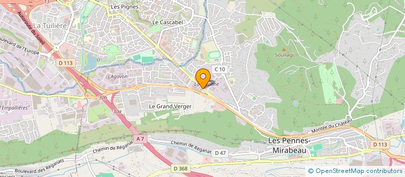 localisation de l'entreprise AIX MIRABEAU ENCHERES à LES PENNES-MIRABEAU