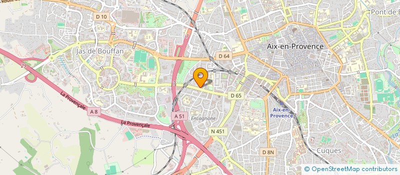 localisation de l'entreprise AIX MIROITERIE à AIX-EN-PROVENCE