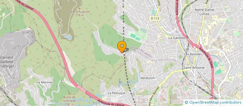 localisation de l'entreprise AIX-VOTO IMMO  LES PENNES-MIRABEAU