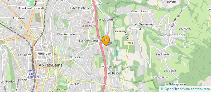 localisation de l'entreprise AIXAM MEGA à AIX-LES-BAINS