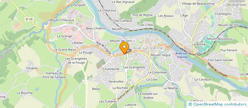 localisation de l'entreprise AIXE AUTO à AIXE-SUR-VIENNE