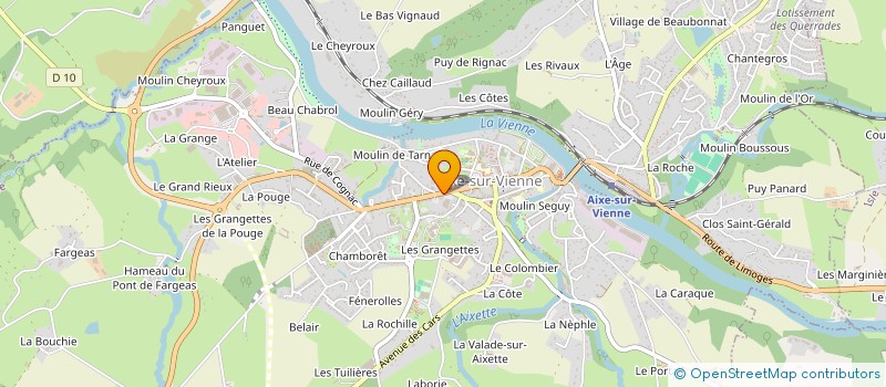 localisation de l'entreprise AIXE VOLLEY à AIXE-SUR-VIENNE