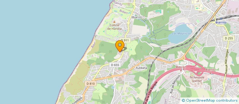 localisation de l'entreprise AIZKORA à BIDART