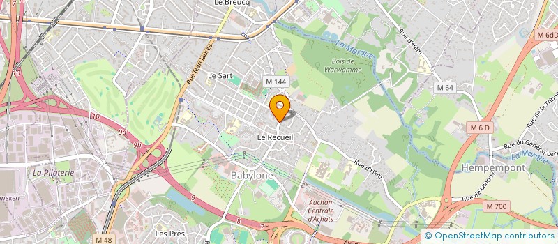 localisation de l'entreprise AIZTECH à VILLENEUVE-D'ASCQ