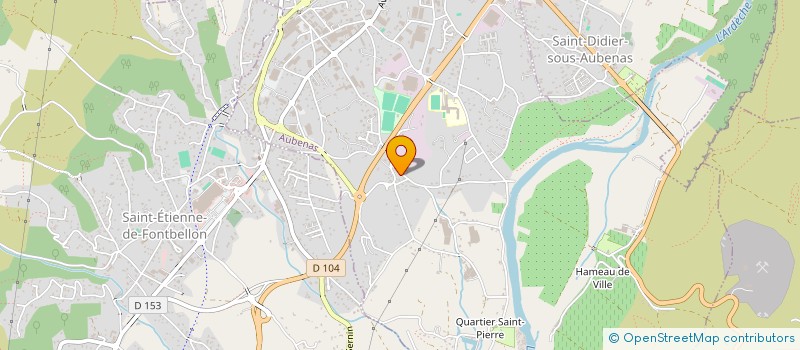 localisation de l'entreprise AJ 007 à AUBENAS