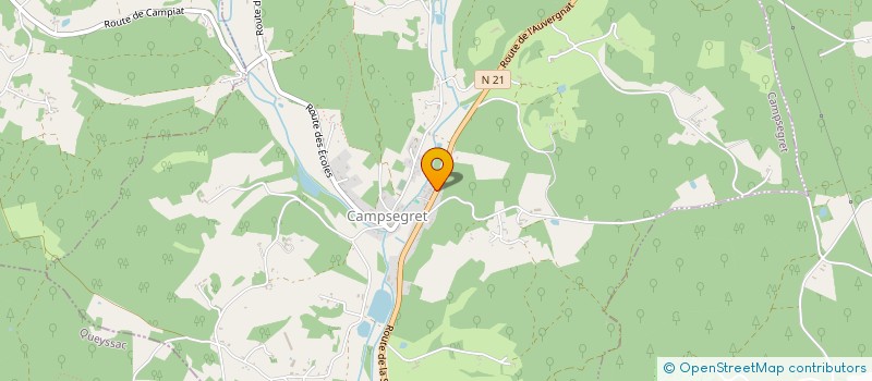 localisation de l'entreprise AJ 24  CAMPSEGRET