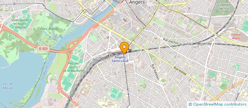 localisation de l'entreprise AJ  ANGERS
