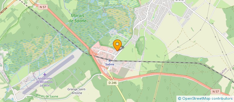 localisation de l'entreprise AJ  SAONE