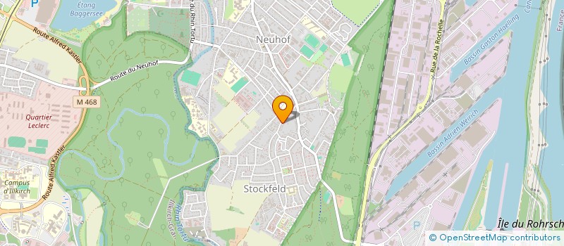 localisation de l'entreprise AJ 67 à STRASBOURG