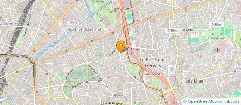 localisation de l'entreprise AJ  PARIS