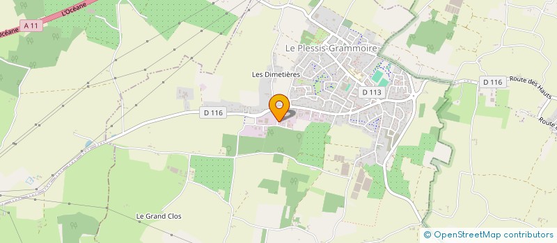 localisation de l'entreprise AJ  LE PLESSIS-GRAMMOIRE