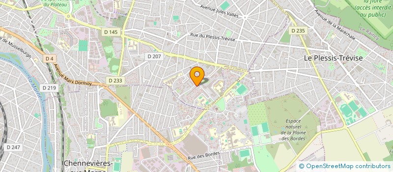 localisation de l'entreprise AJ 94 à CHAMPIGNY-SUR-MARNE