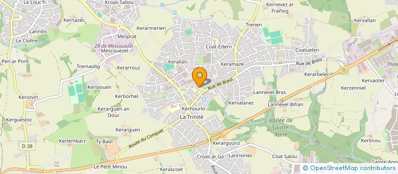 localisation de l'entreprise AJ  PLOUZANE