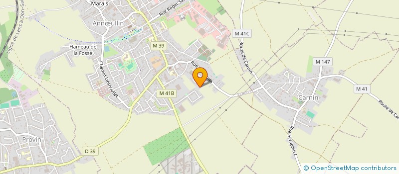 localisation de l'entreprise AJ  ANNULLIN