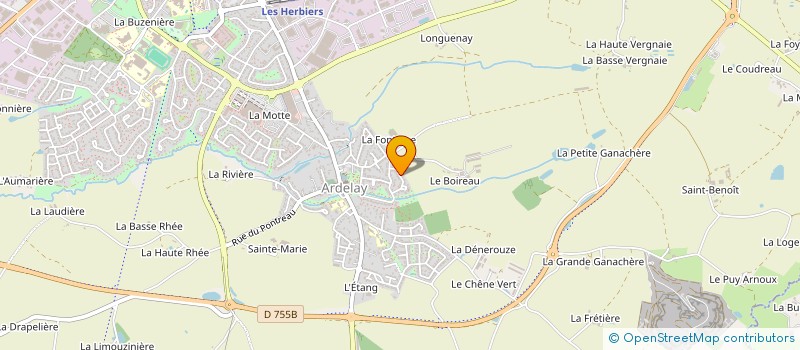 localisation de l'entreprise AJ ALLIANCE à LES HERBIERS