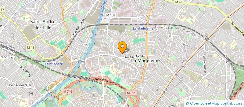 localisation de l'entreprise AJ-ANCE à LA MADELEINE